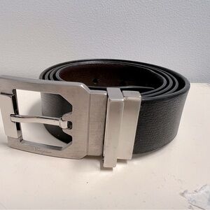 Salvatore Ferragamo Men’s Reversible Black Brown Leather Belt SIze 40